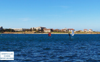 Вингфойл в акватории Севастополя вингфойл райдеры Севастополь Profoil Team