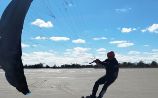 движения с крылом на суше Паравинг техника управления, обучение ProFoil Team